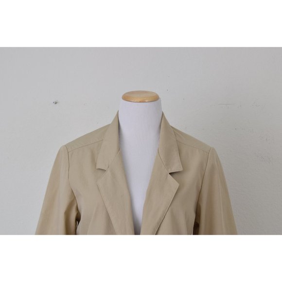 Vintage 90s‎ Khaki Light Blazer by Alfred Dunner | size 10 - Picture 8 of 10